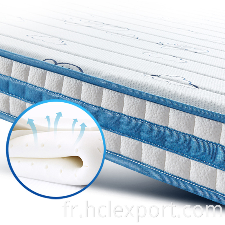 Matelas de lit moderne en gros de première importation pour meubles à domicile dans une boîte King Size Spring Latex Gel Memory Foam Matelas